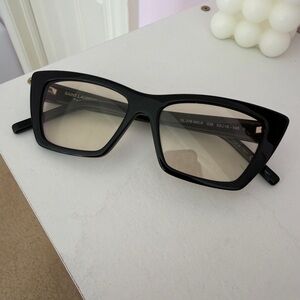 Saint Laurent Black Frame Sunglasses (never worn). Final $